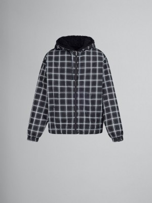 Marni Checked νάιλον Jacket μαυρα | EGRHC32952