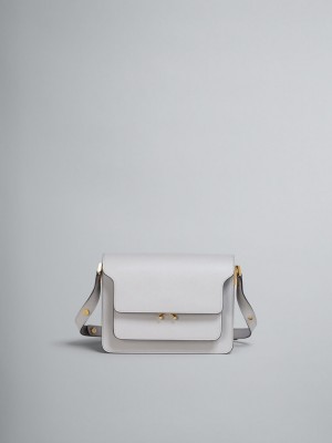 Marni Trunk Medium Bag δερματινα γκρι | PGRER71523