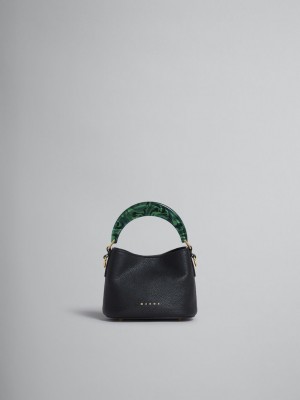 Marni Venice Mini Bucket Bag δερματινα μαυρα | GRXMI74909