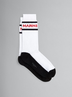 Marni βαμβακερα With Logo ασπρα | GREGJ69494