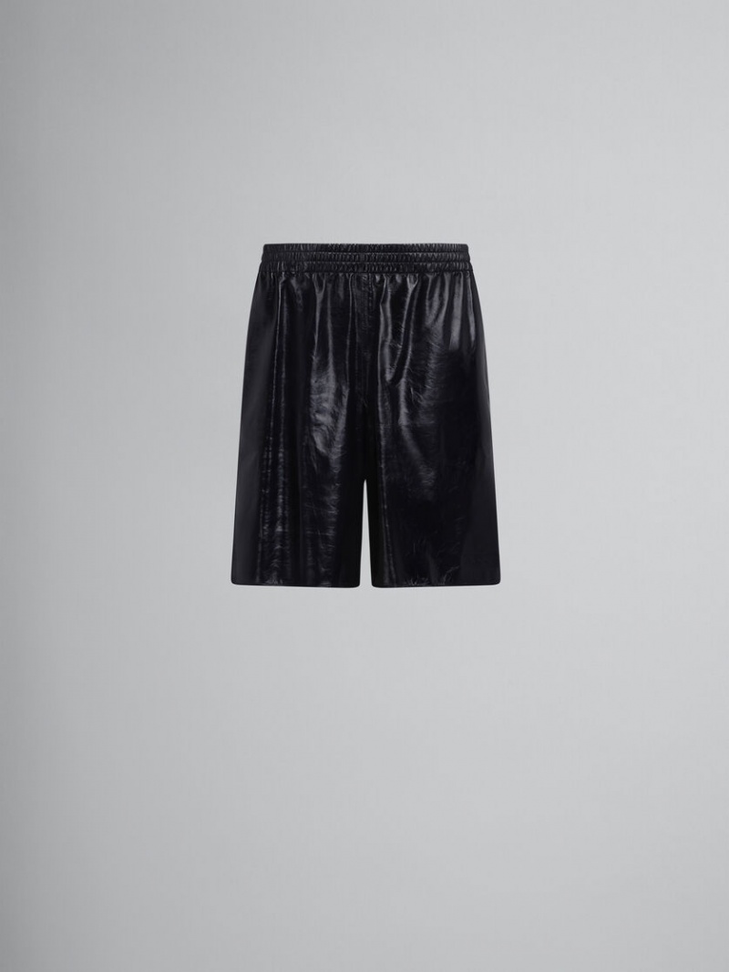 Marni Bermuda Shorts In Ultralight Naplak δερματινα μαυρα | BGRSO98673