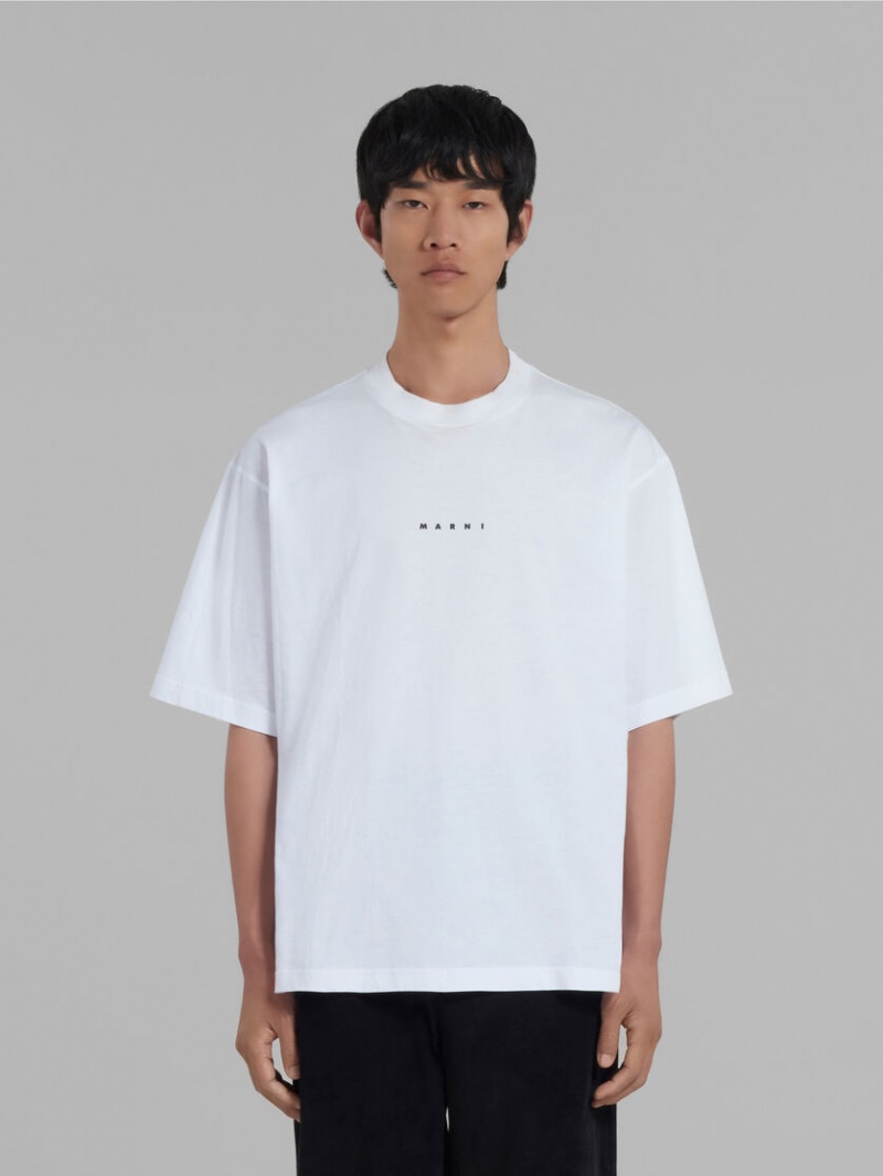 Marni Bio βαμβακερα T-shirt With Logo ασπρα | BGRSD21165