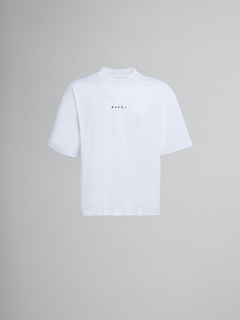 Marni Bio βαμβακερα T-shirt With Logo ασπρα | BGRSD21165