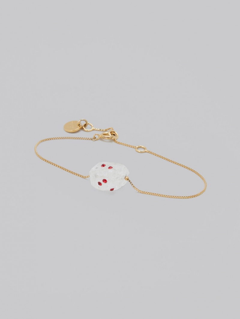 Marni Bracelet With Rhinestone Polka Dots ασπρα | GRXMI12245