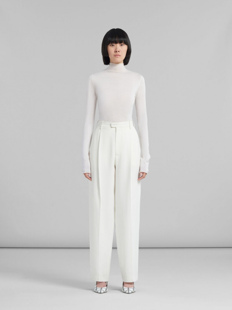 Marni Cady Tailored Trousers ασπρα | ZGRNQ54372