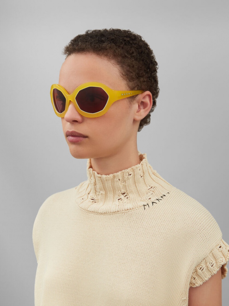 Marni Cumulus Cloud Acetate κίτρινα | MGRFT43492