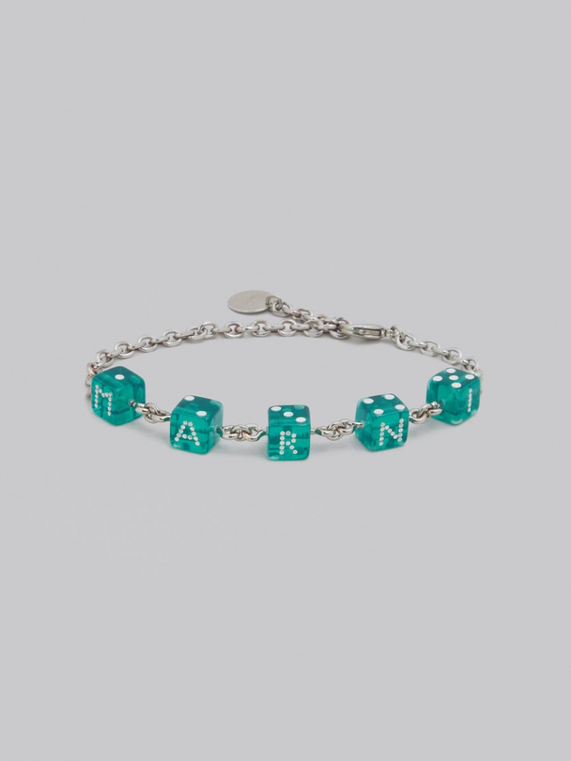 Marni Dice Charm Bracelet πρασινο | GRDFL65267