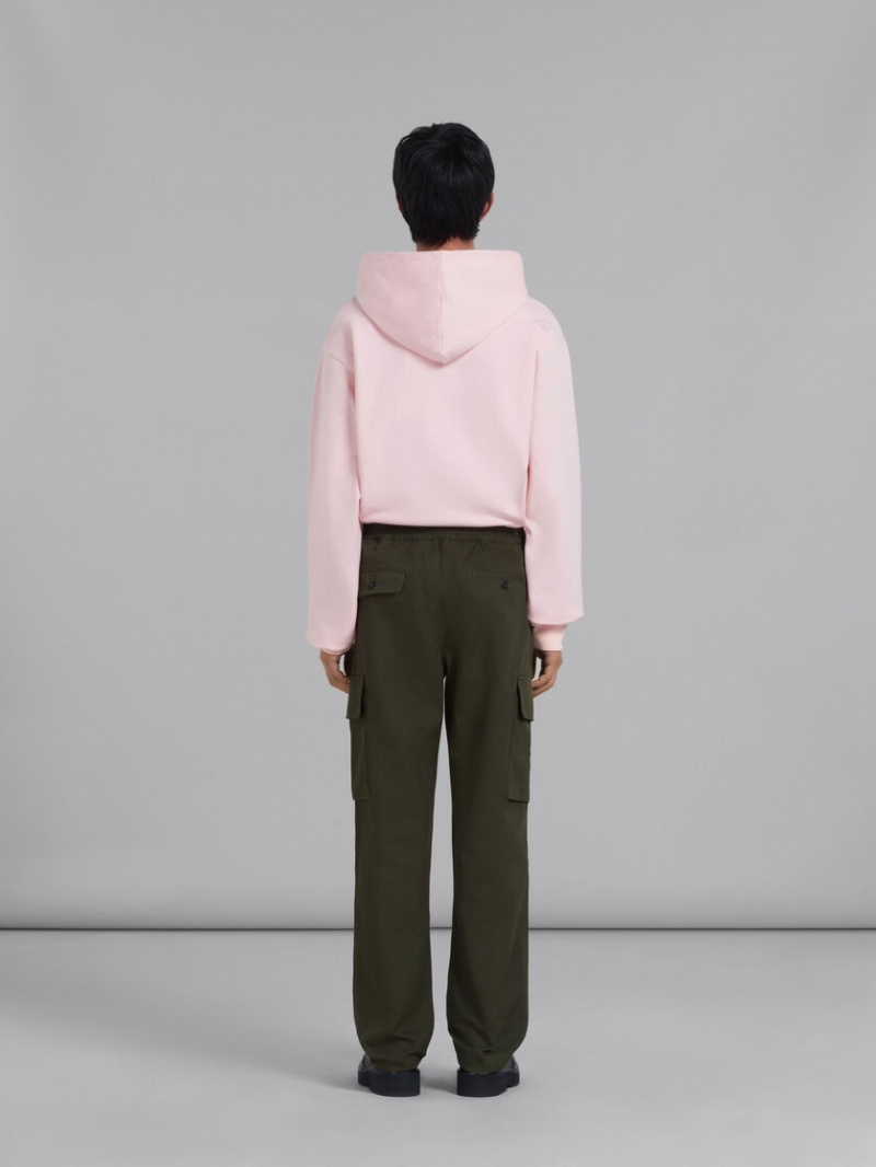 Marni Gabardine Cargo Pants With Drawstring waist πρασινο | GGRUC88812