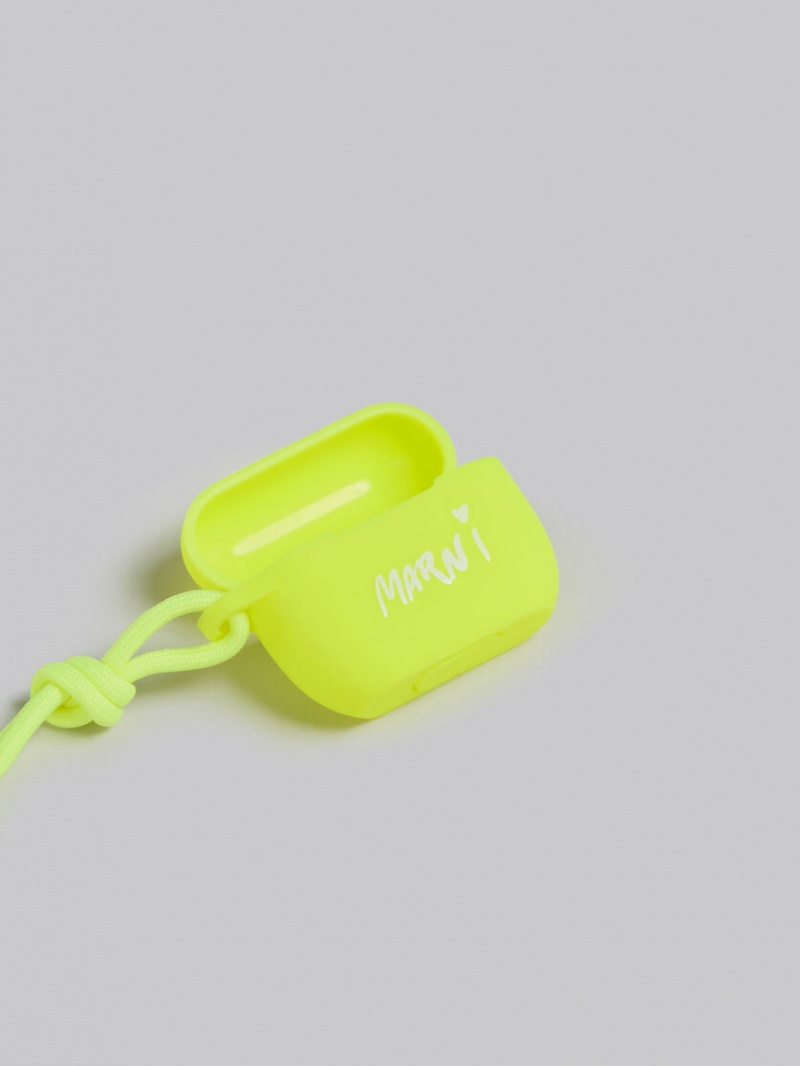 Marni Gummy Airpods Case κίτρινα | GRCVG92796