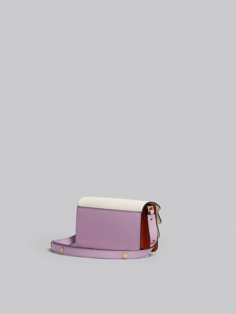 Marni Lilac Saffiano δερματινα Ew Trunk Bag μωβ | GGRUC35783