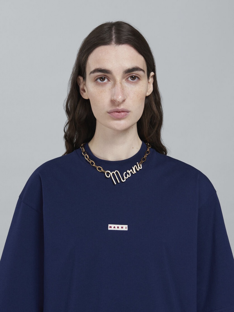 Marni Logo Necklace χρυσο χρωμα | GRJVR87963