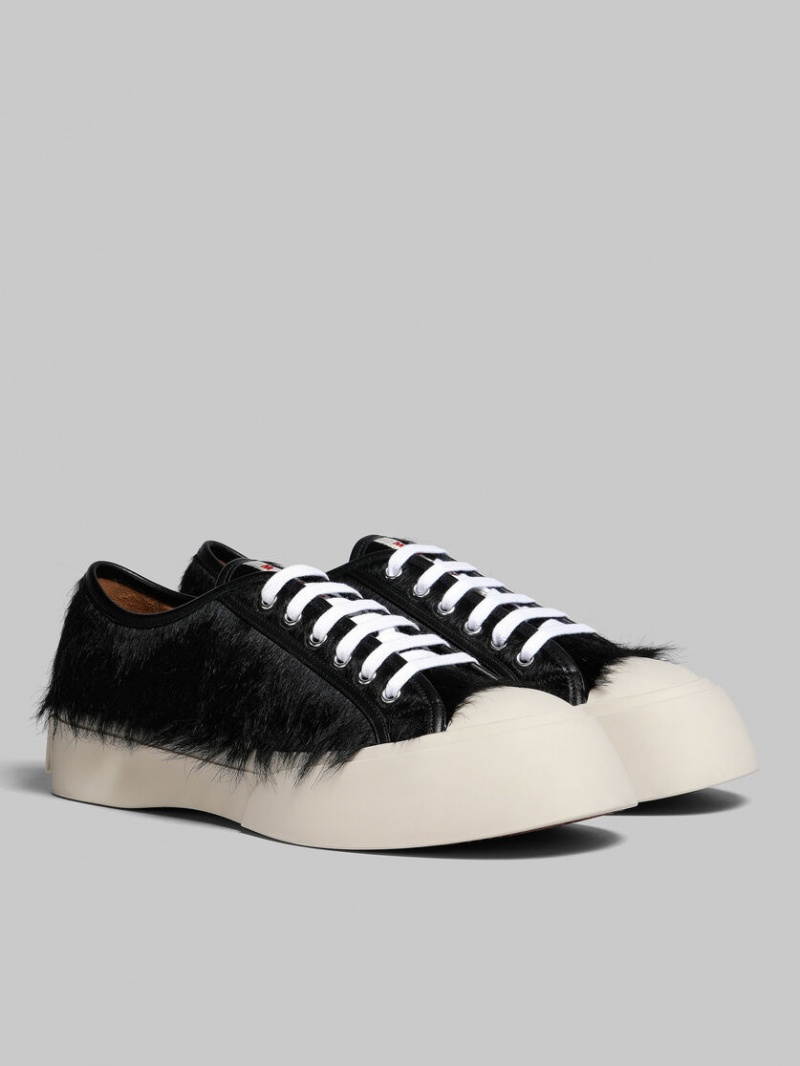 Marni Long-hair Calfskin Pablo Sneaker μαυρα | AGRDF59683