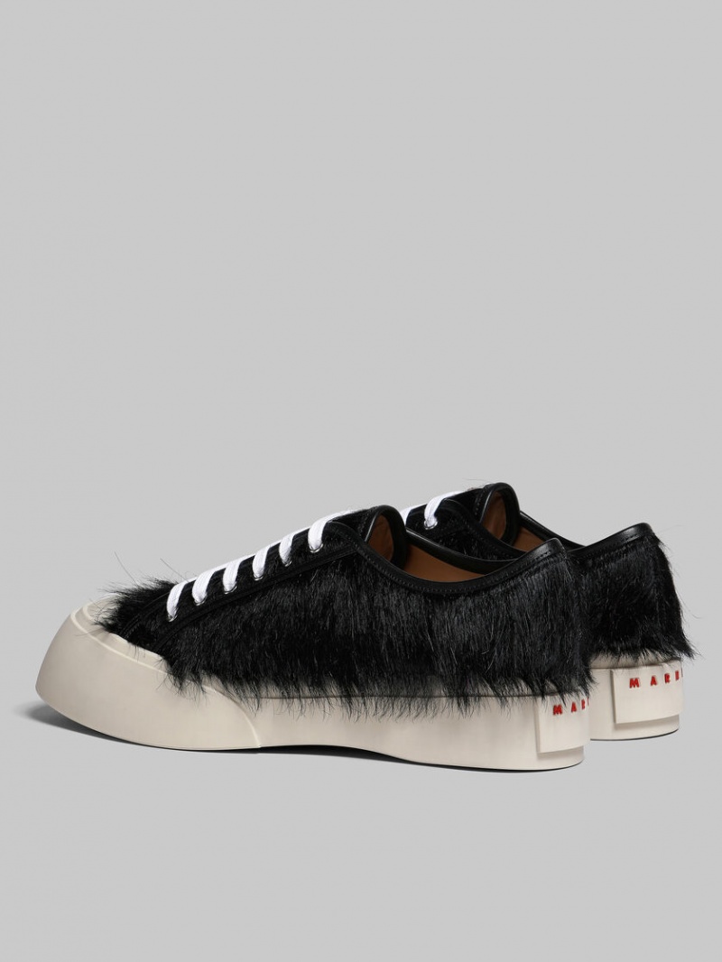 Marni Long-hair Calfskin Pablo Sneaker μαυρα | AGRDF59683