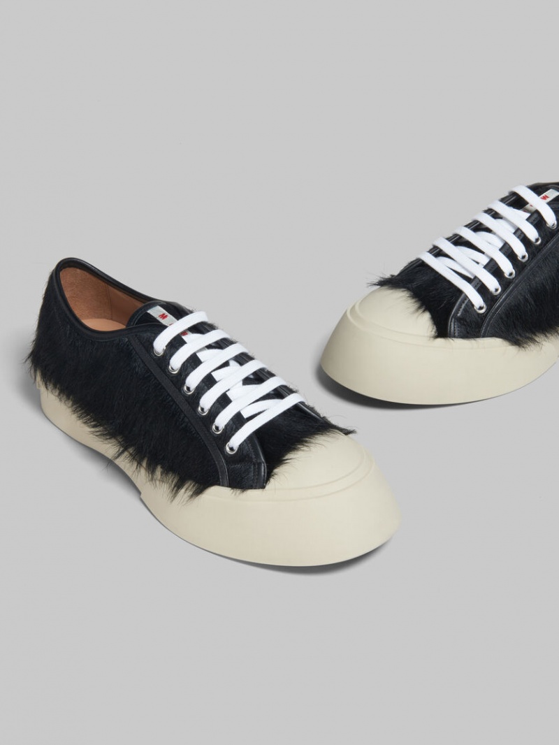 Marni Long-hair Calfskin Pablo Sneaker μαυρα | AGRDF59683