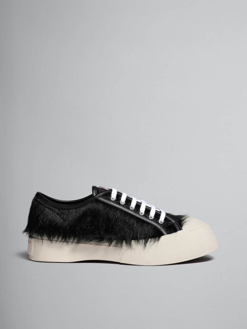 Marni Long-hair Calfskin Pablo Sneaker μαυρα | AGRDF59683