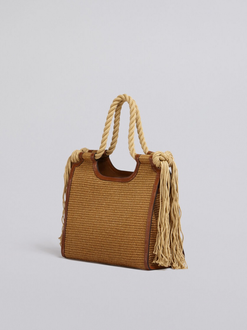 Marni Marcel Summer Bag With Rope Handles Μπεζ | YGRGT34792