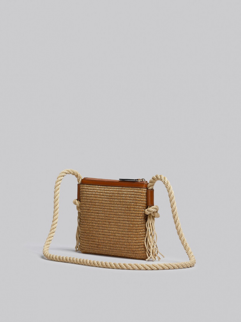 Marni Marcel Summer Bag With Rope Shoulder Stripe Stripes | GRCIF36180