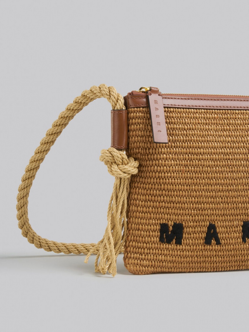 Marni Marcel Summer Bag With Rope Shoulder Stripe Stripes | GRCIF36180