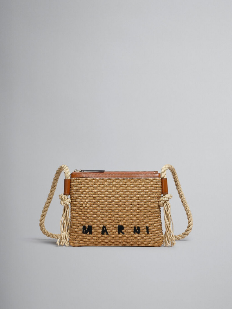 Marni Marcel Summer Bag With Rope Shoulder Stripe Stripes | GRCIF36180