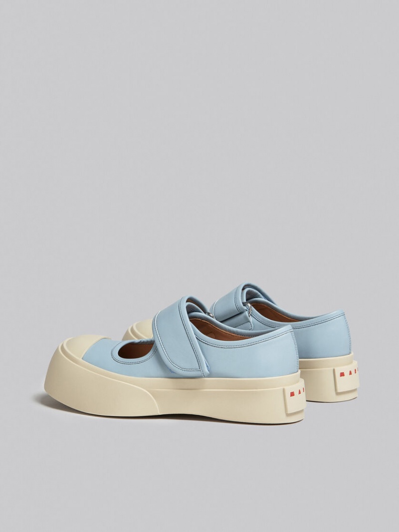 Marni Nappa δερματινα Mary Jane Sneaker ανοιχτο μπλε | LGRTR74546