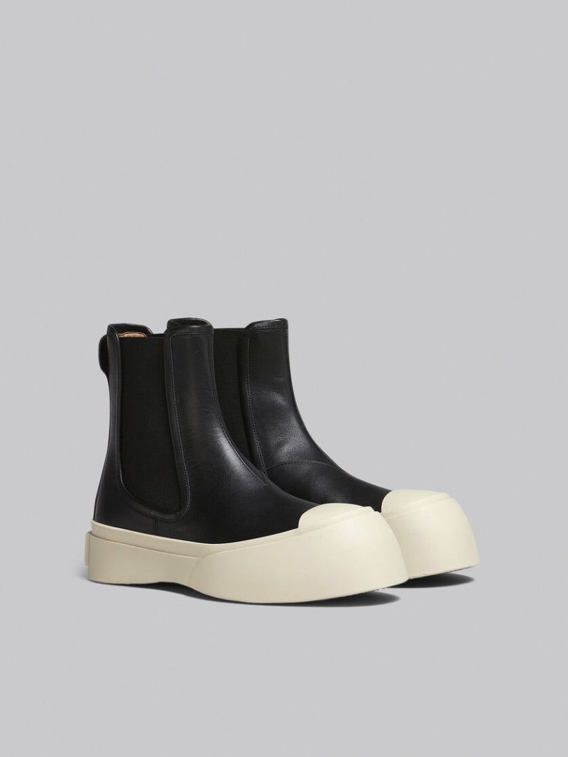 Marni Nappa δερματινα Pablo Chelsea Boot μαυρα | GRJBT46115