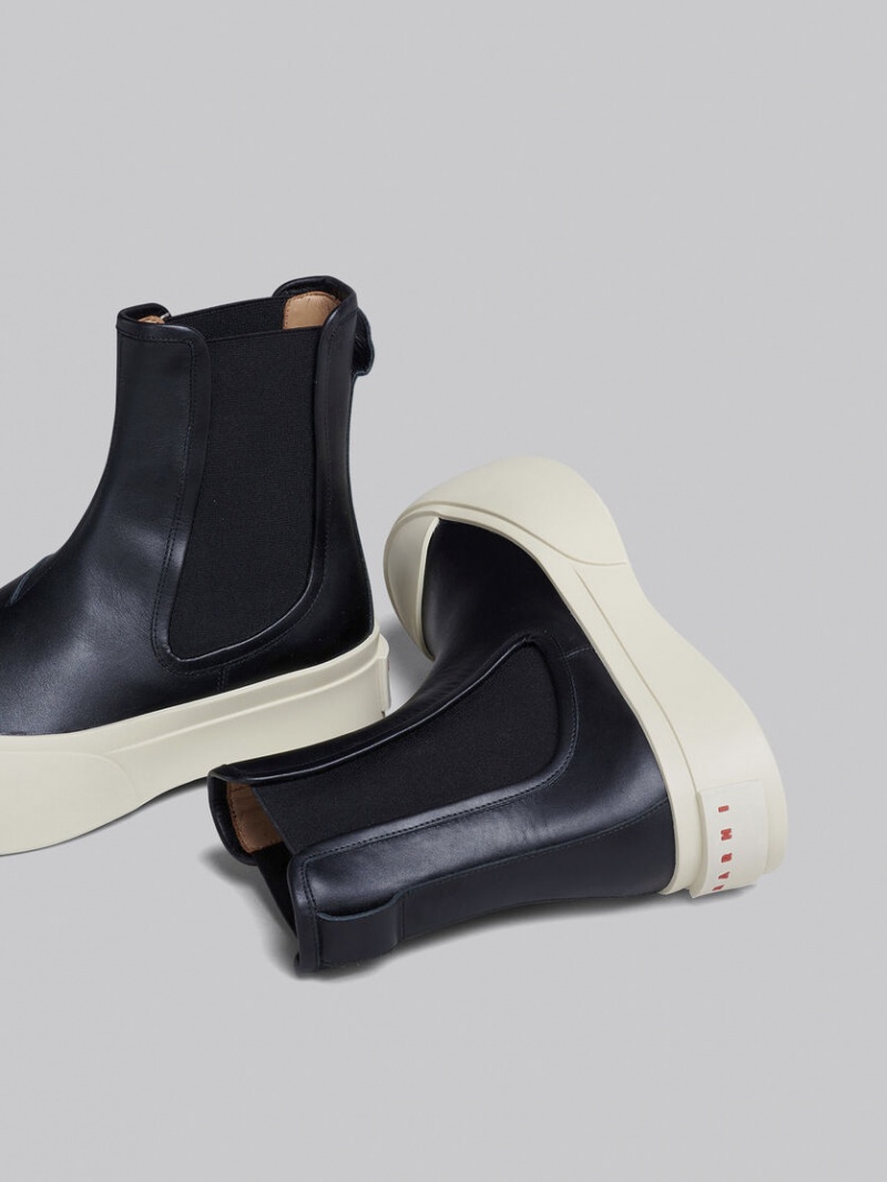 Marni Nappa δερματινα Pablo Chelsea Boot μαυρα | GRJBT46115