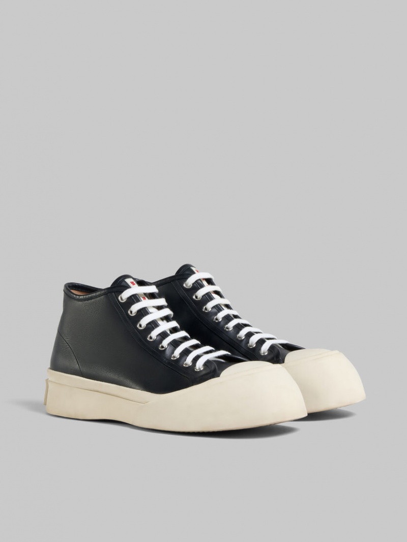 Marni Nappa δερματινα Pablo High-top Sneaker μαυρα | FGRHY85143