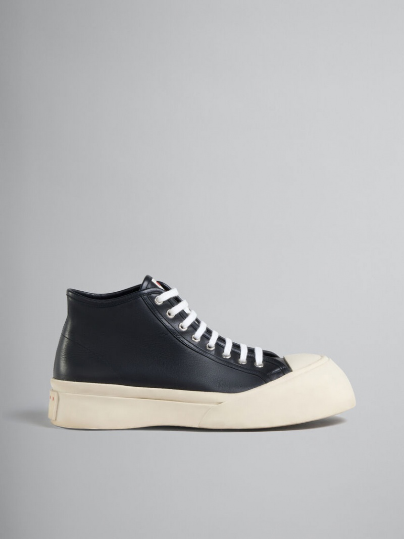 Marni Nappa δερματινα Pablo High-top Sneaker μαυρα | FGRHY85143