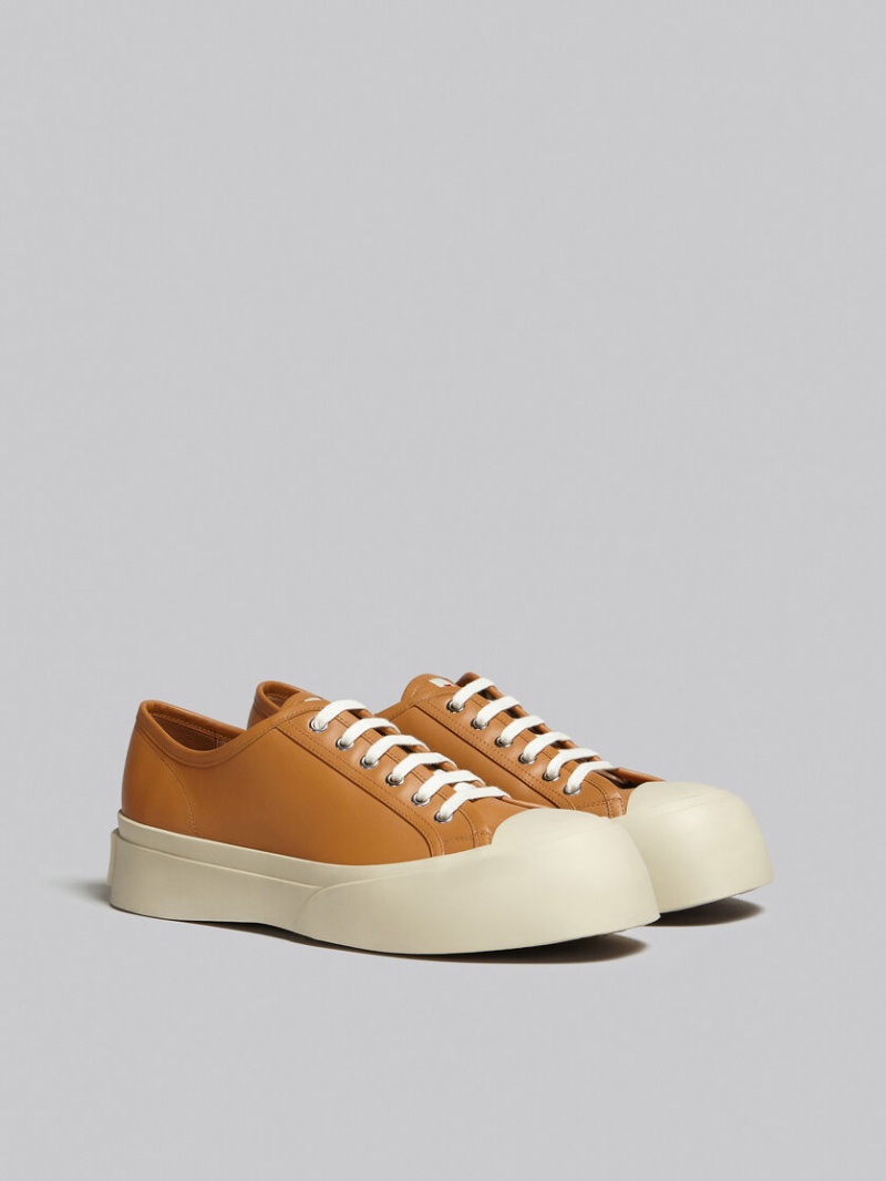 Marni Nappa δερματινα Pablo Sneaker καφε | LGRTR23560