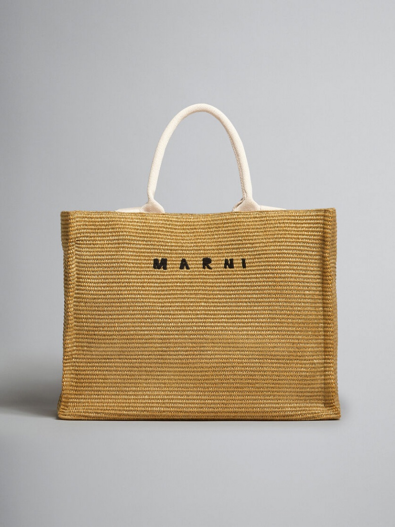 Marni Raffia Large Μπεζ | GREAH14825