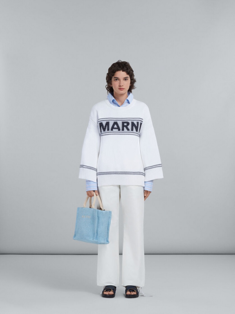 Marni Raffia Small ανοιχτο μπλε | TGRWZ80303