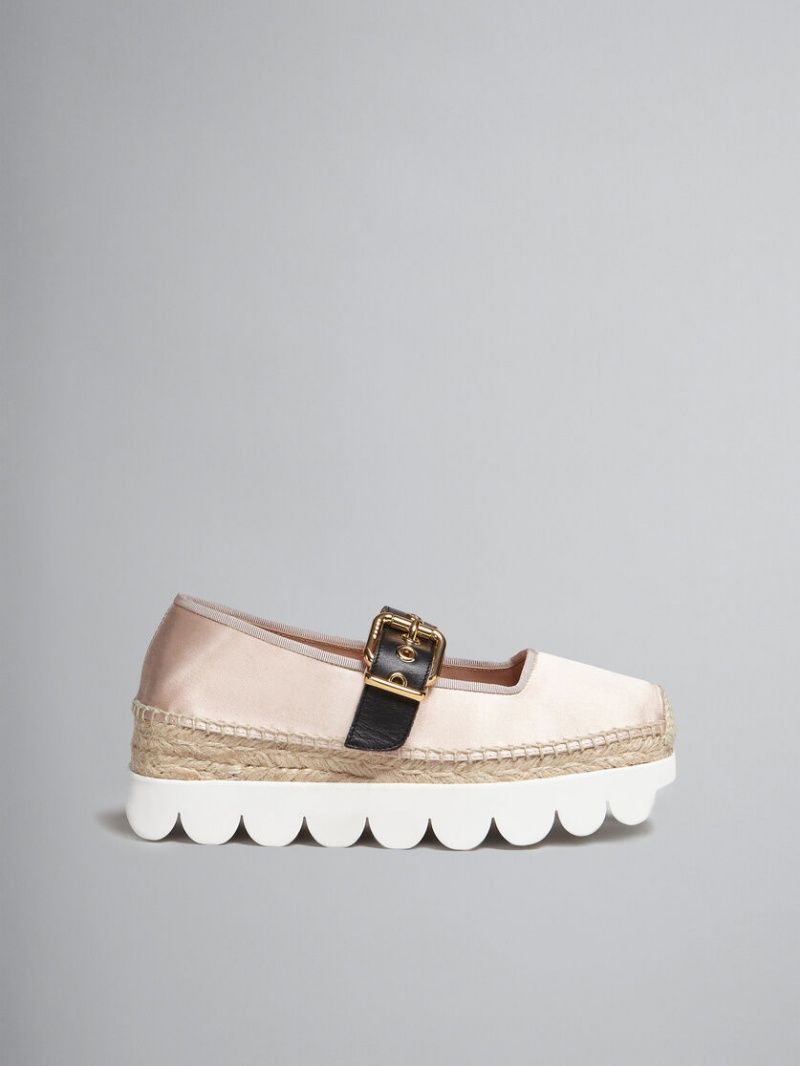 Marni Satin Petal Espadrillas ροζ | GRXBR45751