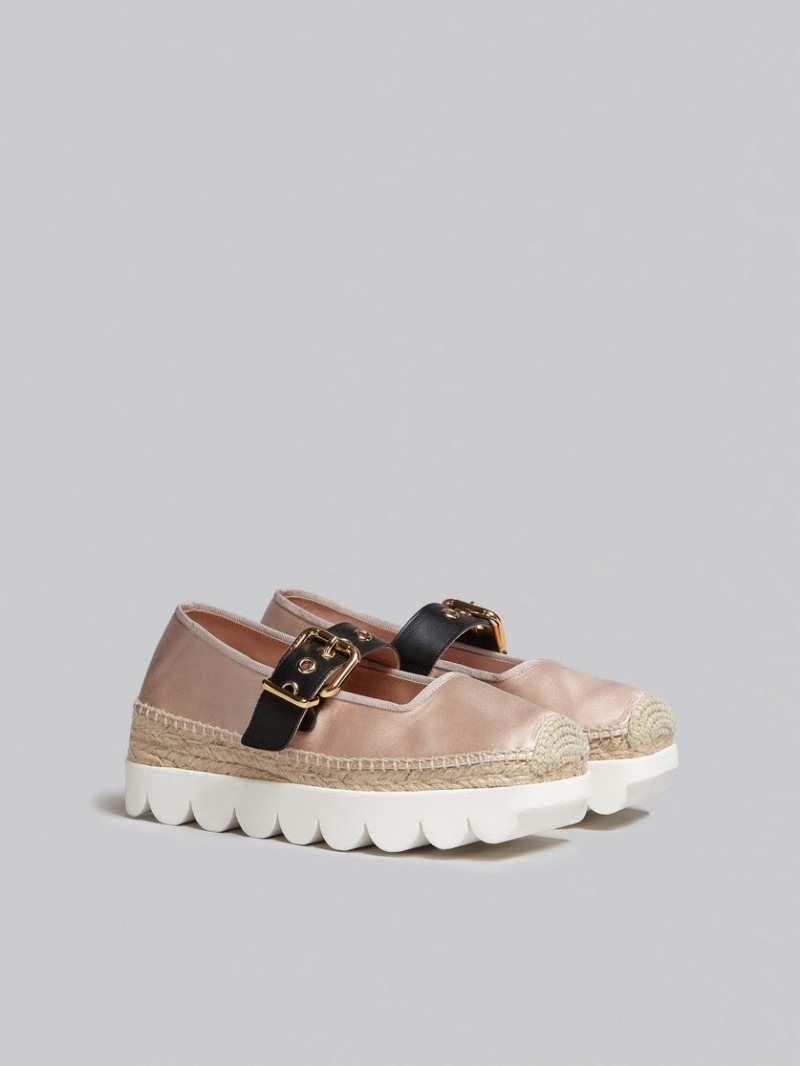 Marni Satin Petal Espadrillas ροζ | ZGRMJ62357