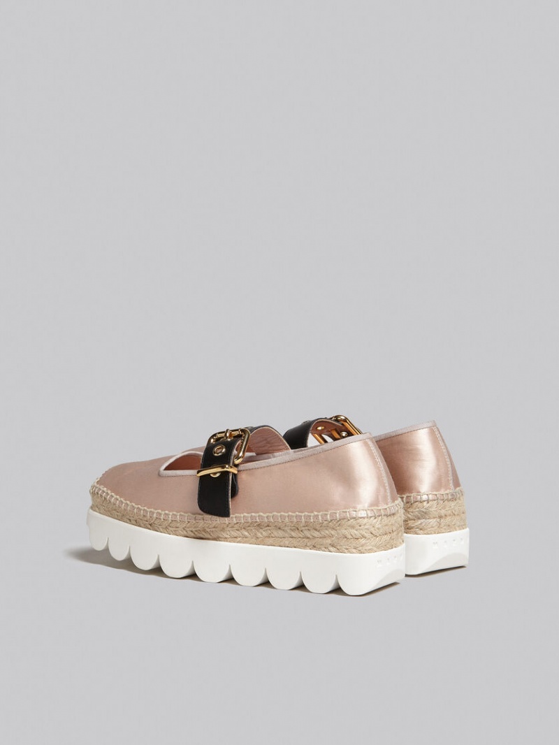 Marni Satin Petal Espadrillas ροζ | ZGRMJ62357