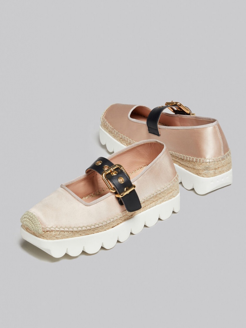 Marni Satin Petal Espadrillas ροζ | ZGRMJ62357