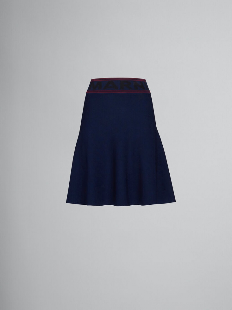 Marni Skirt With Logo waist μπλε | LGRTR14076