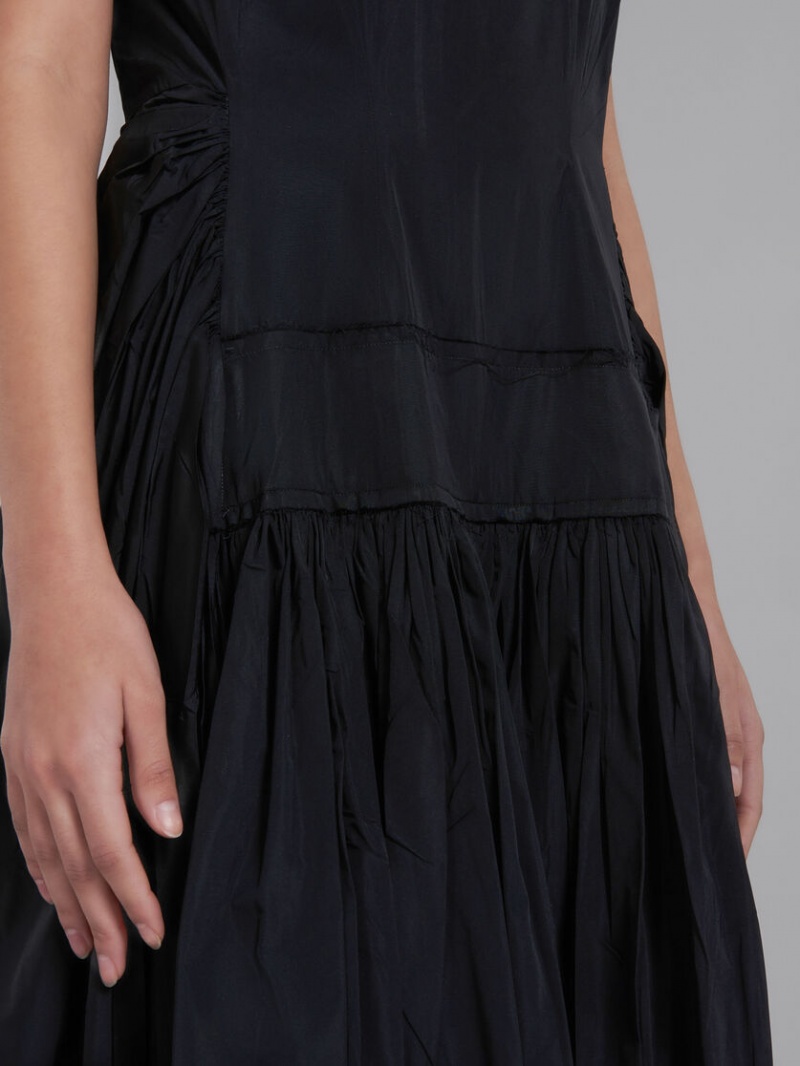 Marni Taffeta With Apron Front μαυρα | PGRQX70645