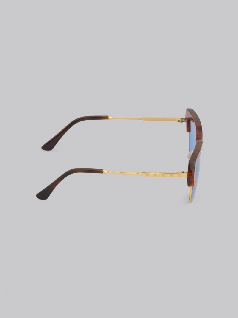 Marni Three Gorges Metal And Acetate μπλε | GRCVG71572