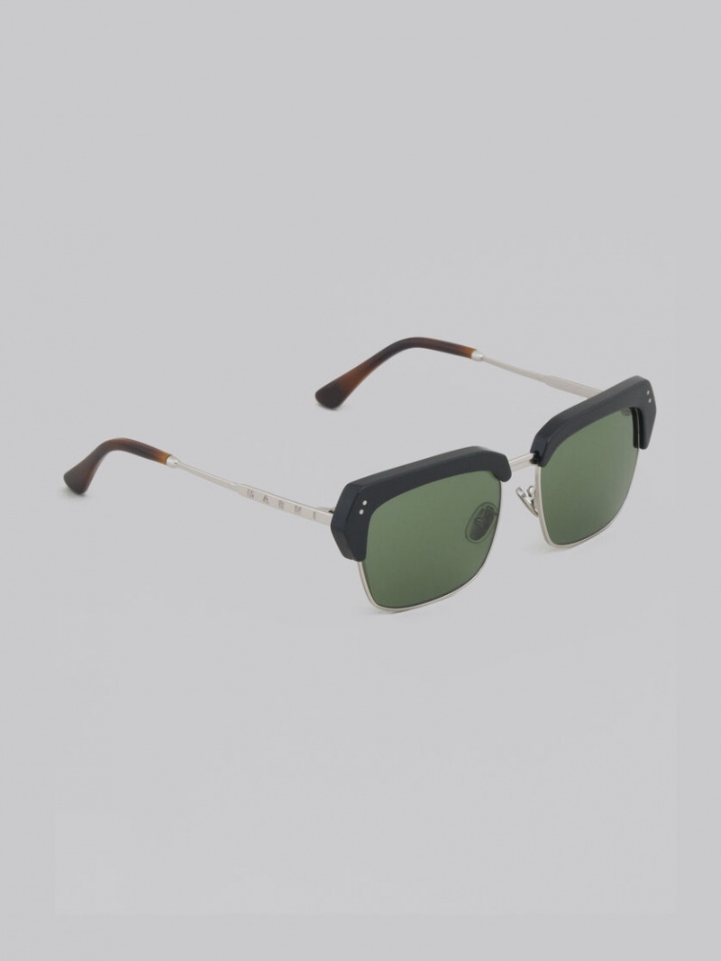 Marni Three Gorges Metal And Acetate πρασινο | YGRVQ35088