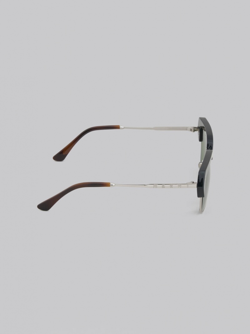 Marni Three Gorges Metal And Acetate πρασινο | YGRVQ35088