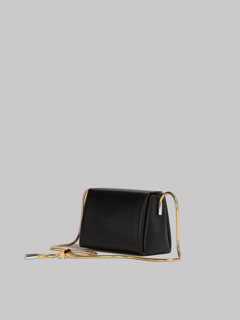 Marni Toggle Medium Bag δερματινα μαυρα | PGRQX95983