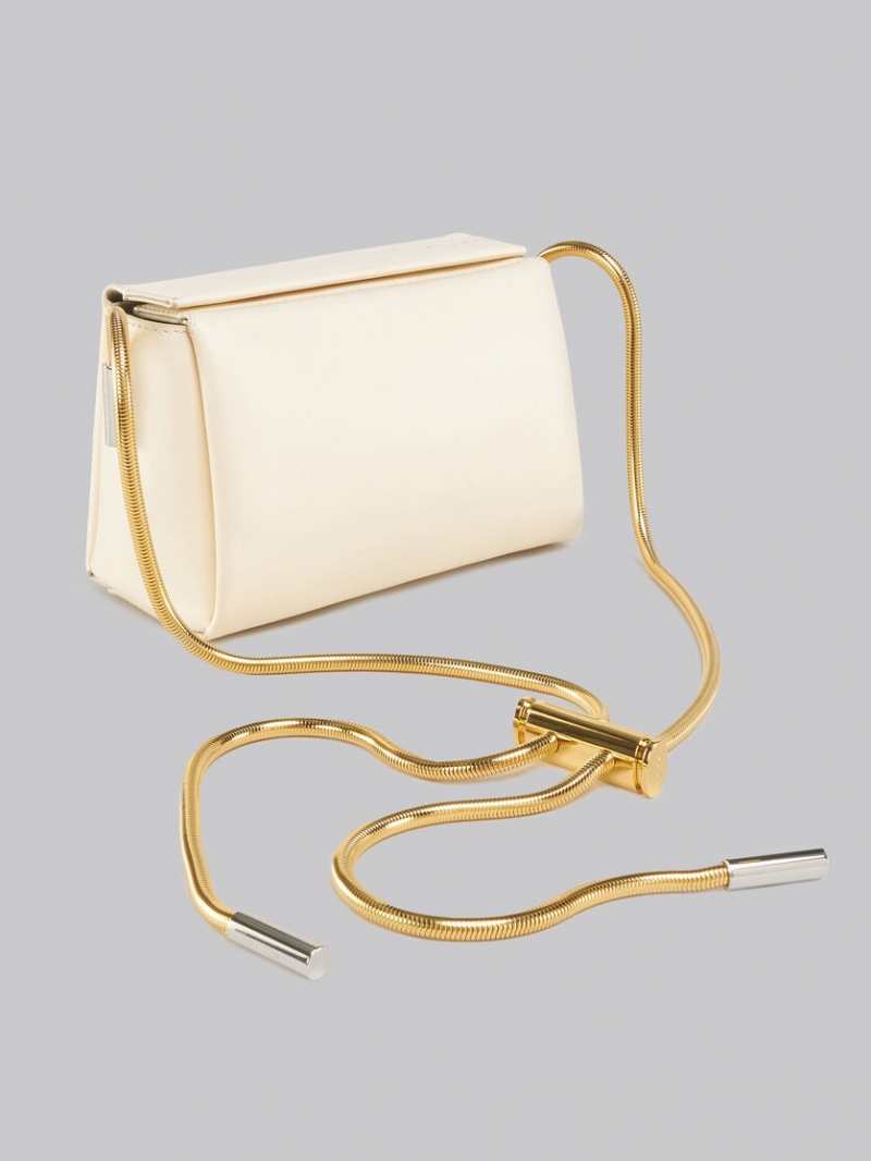 Marni Toggle Small Bag δερματινα ασπρα | GRICD73259