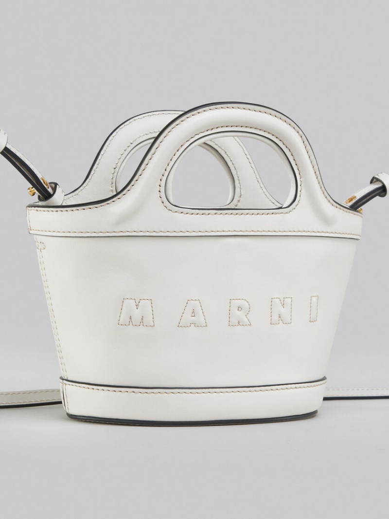 Marni Tropicalia Micro Bag δερματινα ασπρα | XGRBH77847