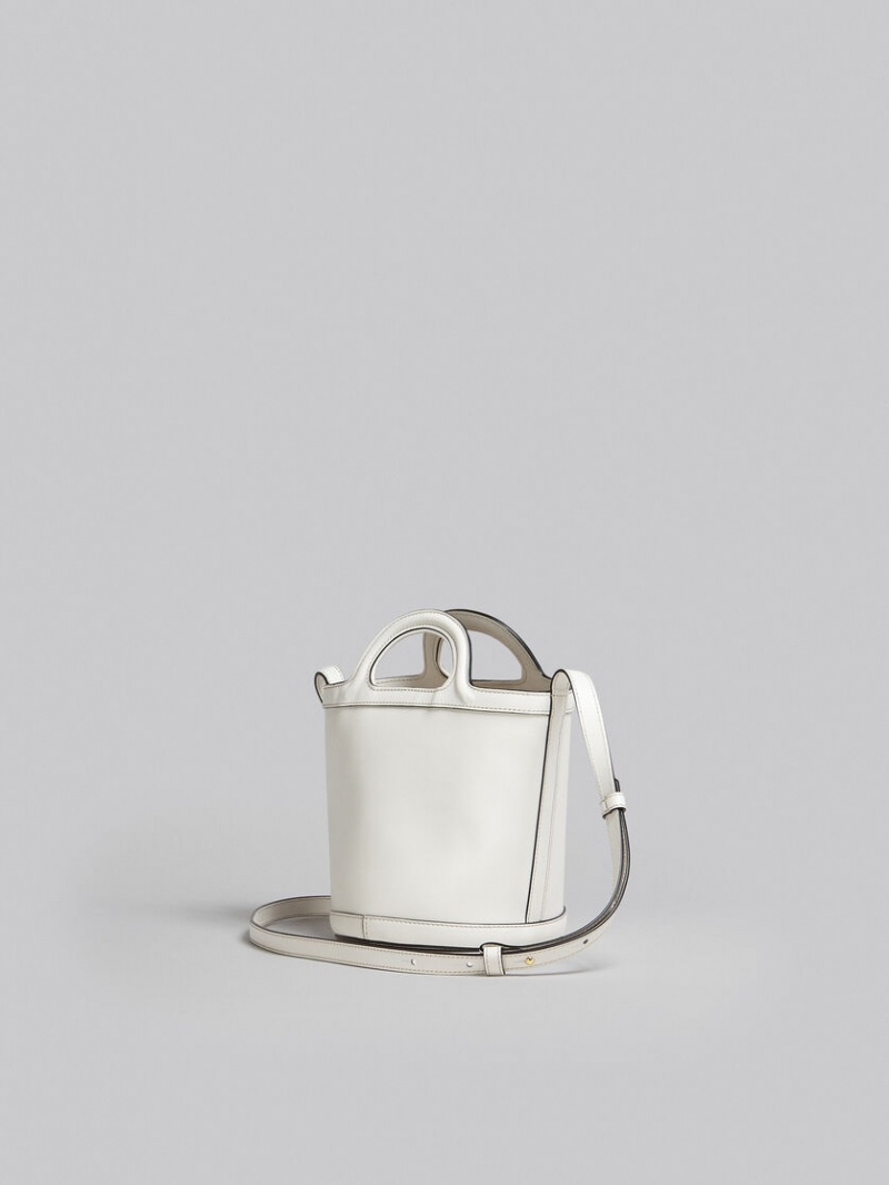 Marni Tropicalia Small Bucket Bag δερματινα ασπρα | LGRTR52291