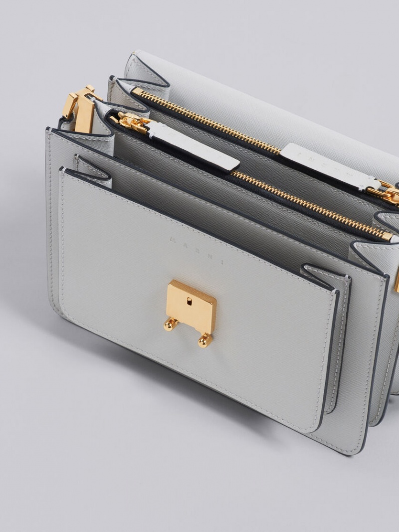 Marni Trunk Medium Bag δερματινα γκρι | PGRER71523