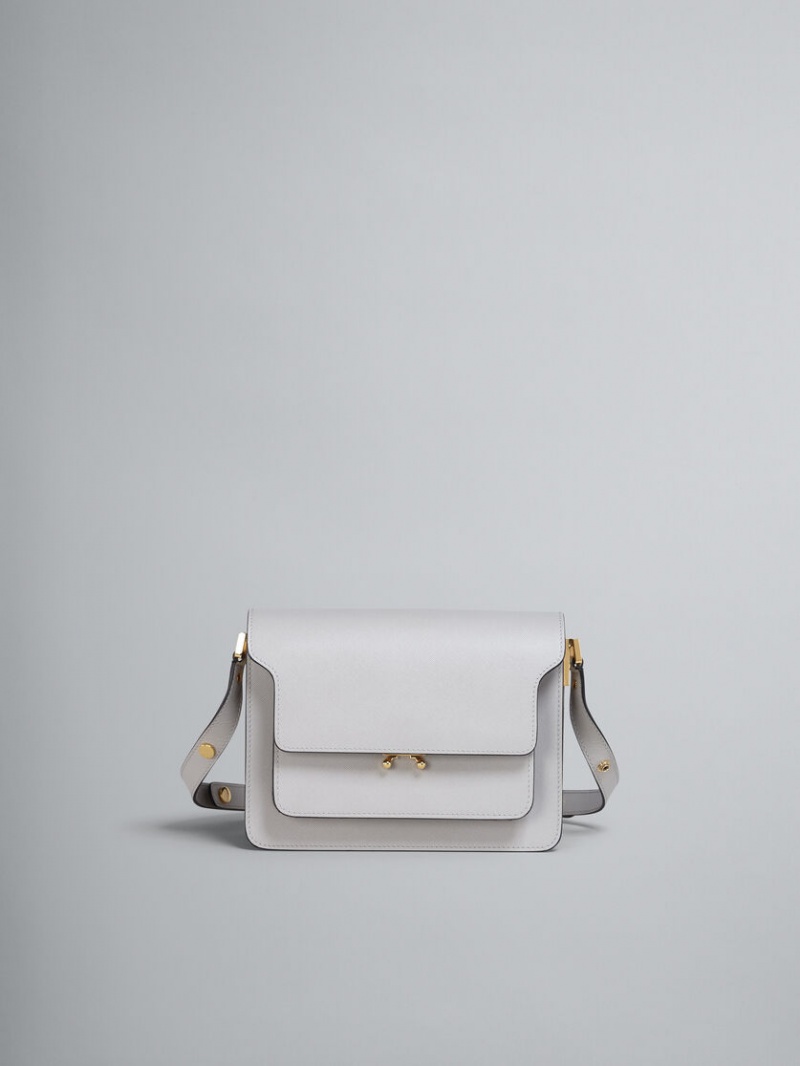 Marni Trunk Medium Bag δερματινα γκρι | PGRER71523