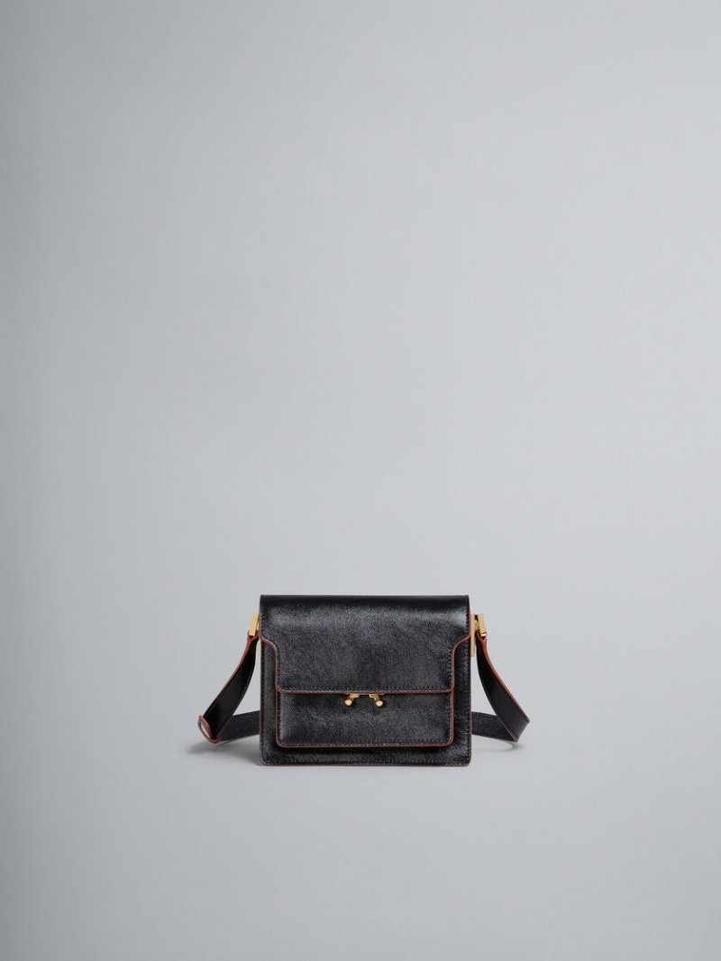 Marni Trunk Soft Mini Bag δερματινα μαυρα | GREAH17759