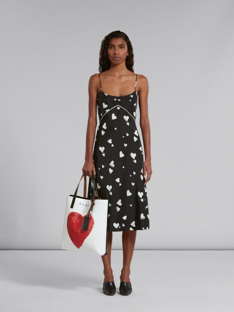 Marni Wordsearch Heart Print ασπρα | GRZPD73314