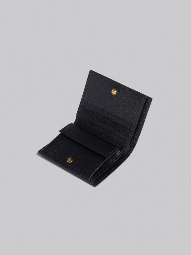 Marni δερματινα Bi-fold Wallet μαυρα | EGRVG46381