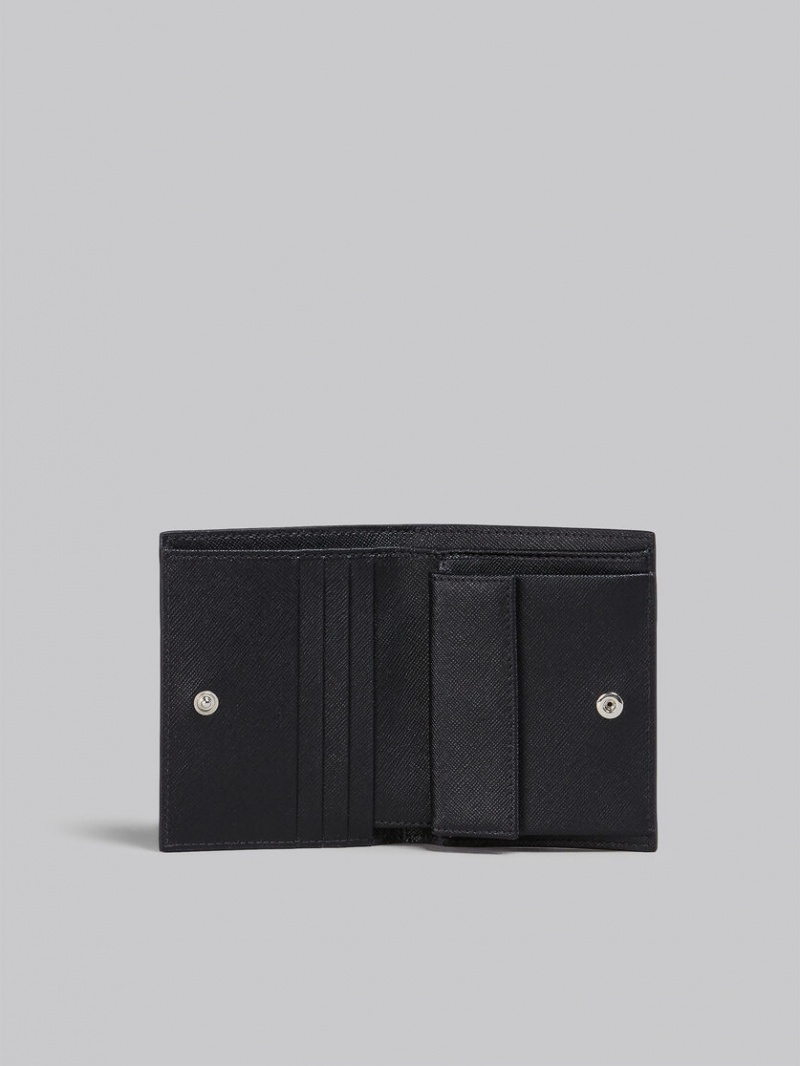 Marni δερματινα Bi-fold Wallet μαυρα | XGRGW78872